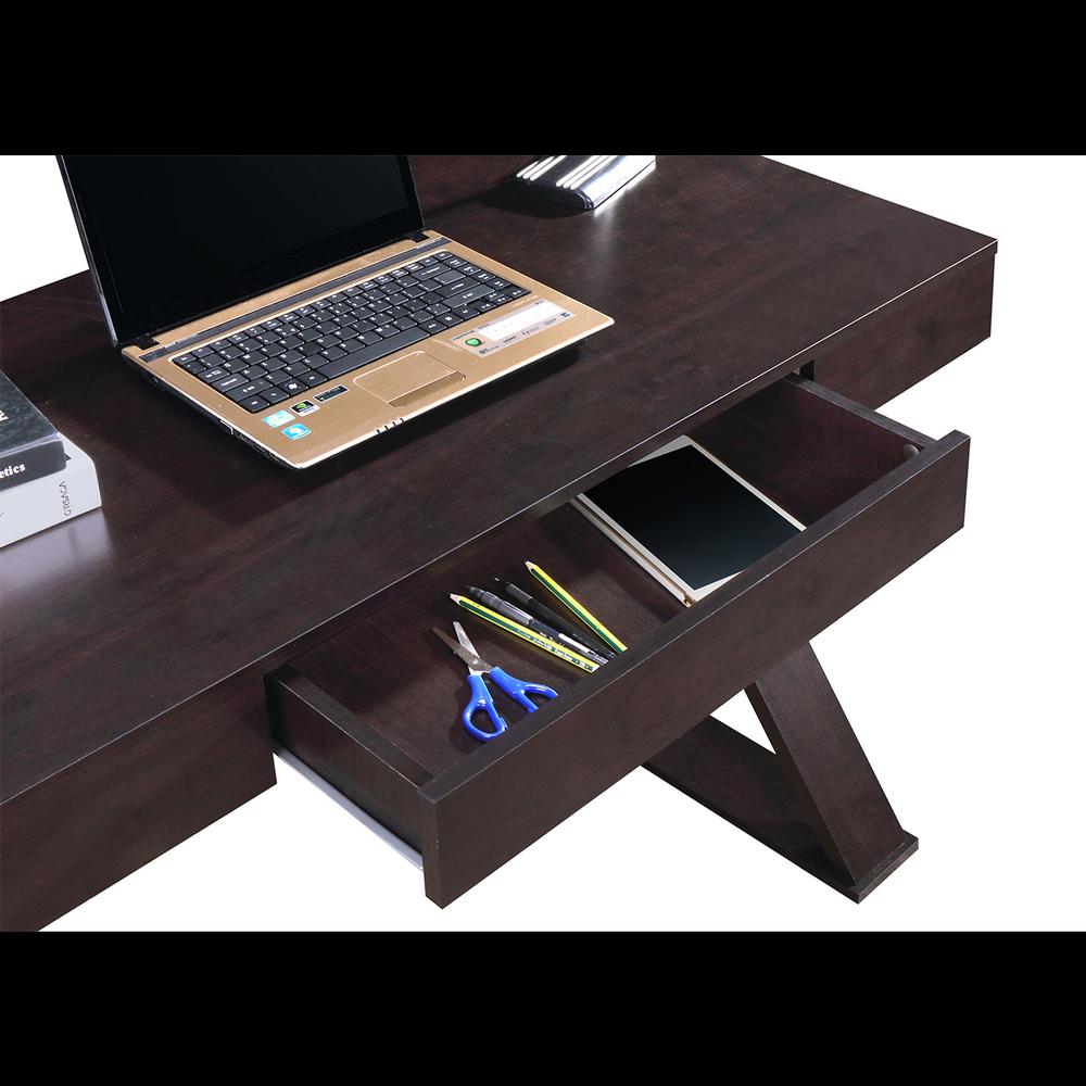 Techni Mobili Espresso Trendy Writing Desk With Drawer Rta 8406 Es