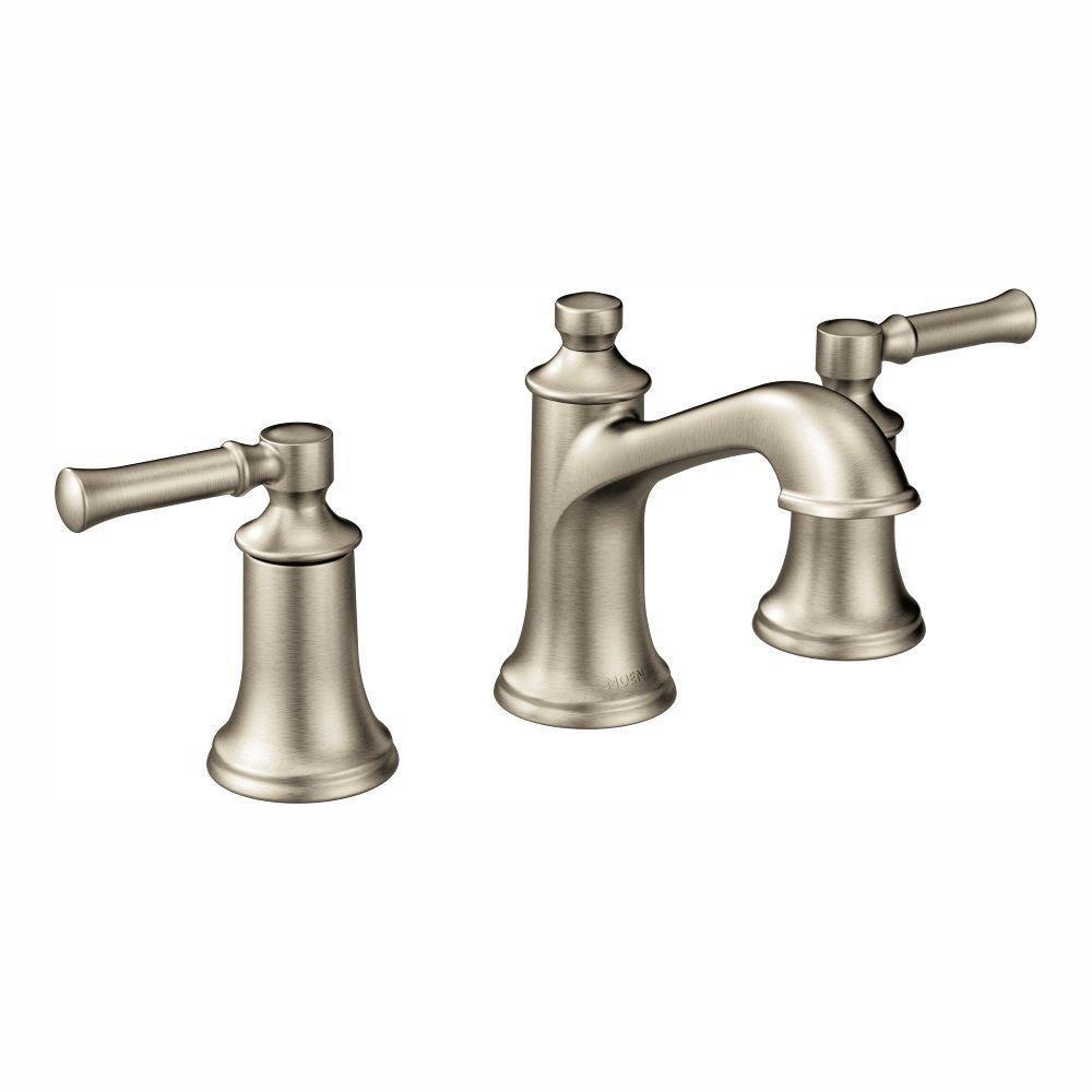 Moen Dartmoor 8 In Widespread 2 Handle Bathroom Faucet In Brushed