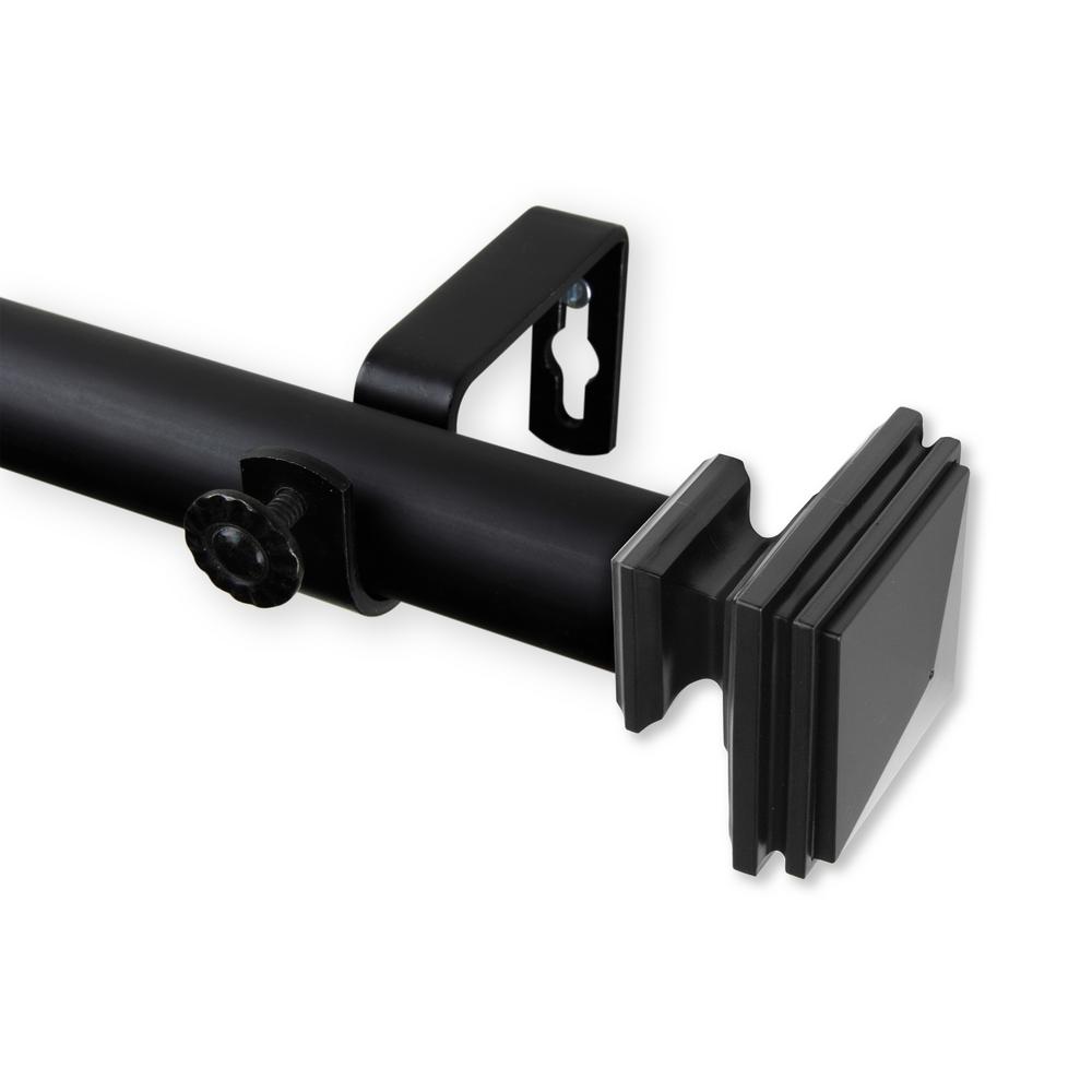 Rod Desyne Bedpost 160 In. - 240 In. Curtain Rod In Black-100-36-1602 ...