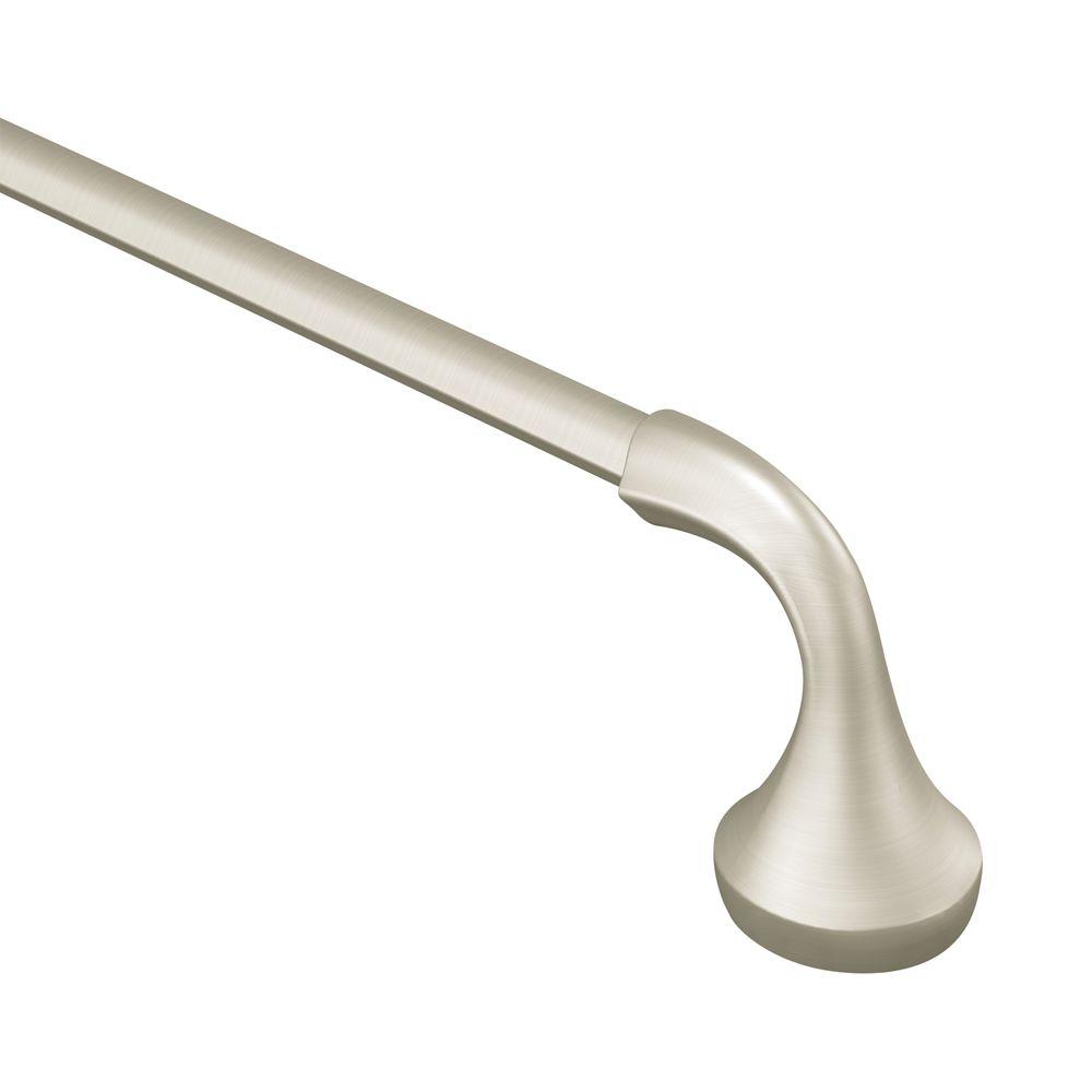 MOEN Eva 24 in. Towel Bar in Brushed Nickel-YB2824BN - The Home Depot