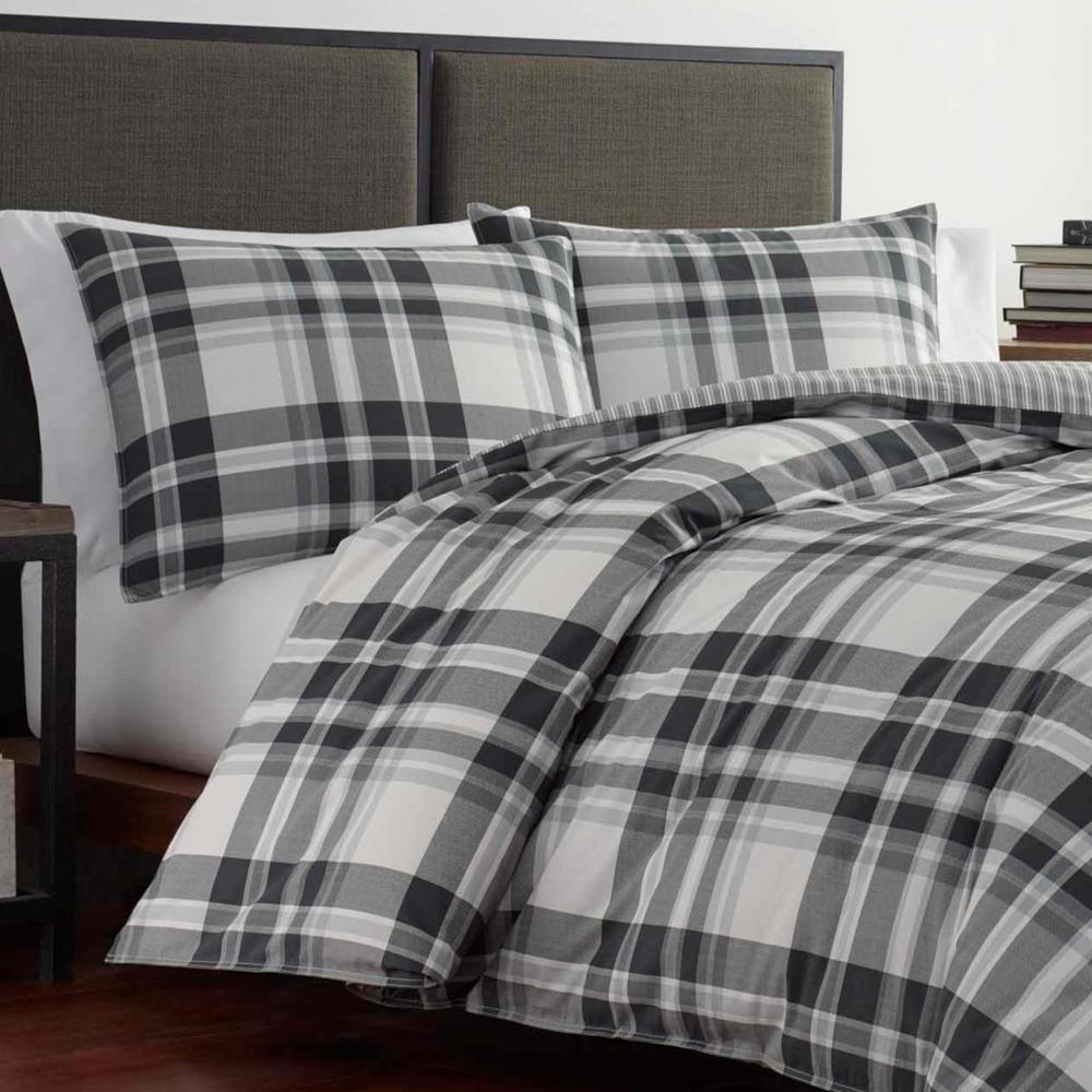 Eddie Bauer 3 Piece Coal Creek Plaid King Comforter Set