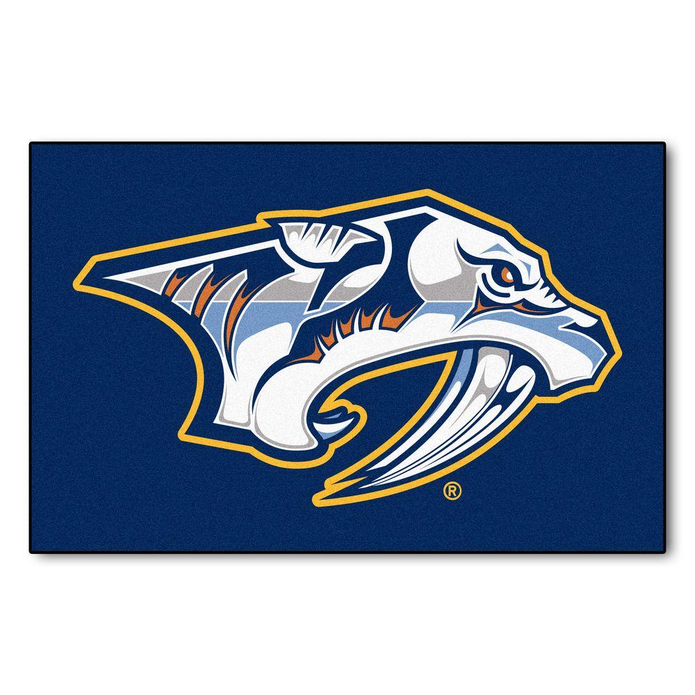 FANMATS NHL Nashville Predators Blue 1 ft. 7 in. x 2 ft. 6 ...