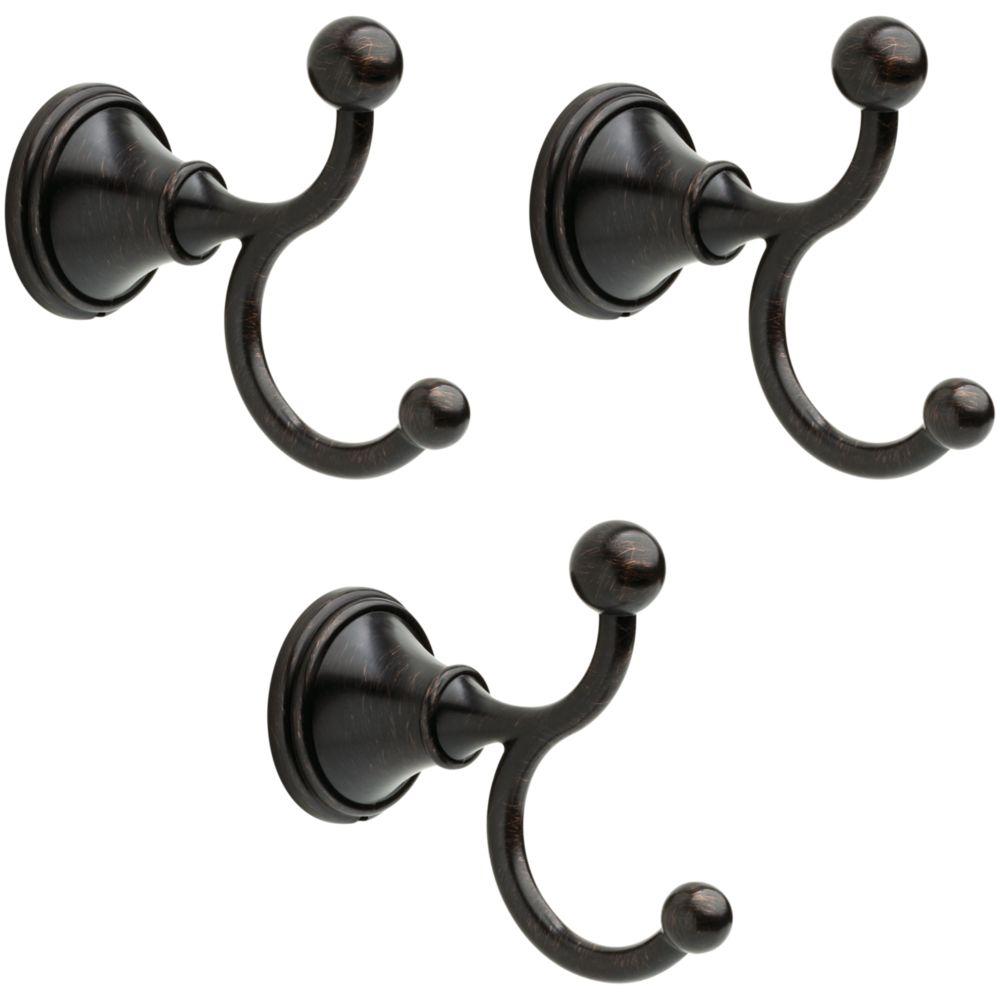 Bronze - Towel Hooks - Bathroom Hardware - The Home Depot