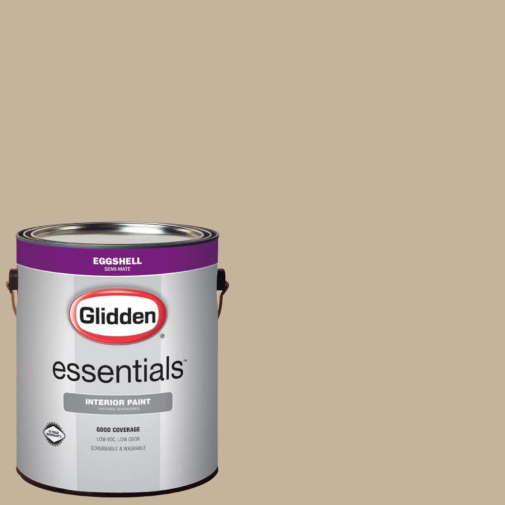 Glidden Essentials 1 gal. HDGWN40 Jefferson House Tan Eggshell