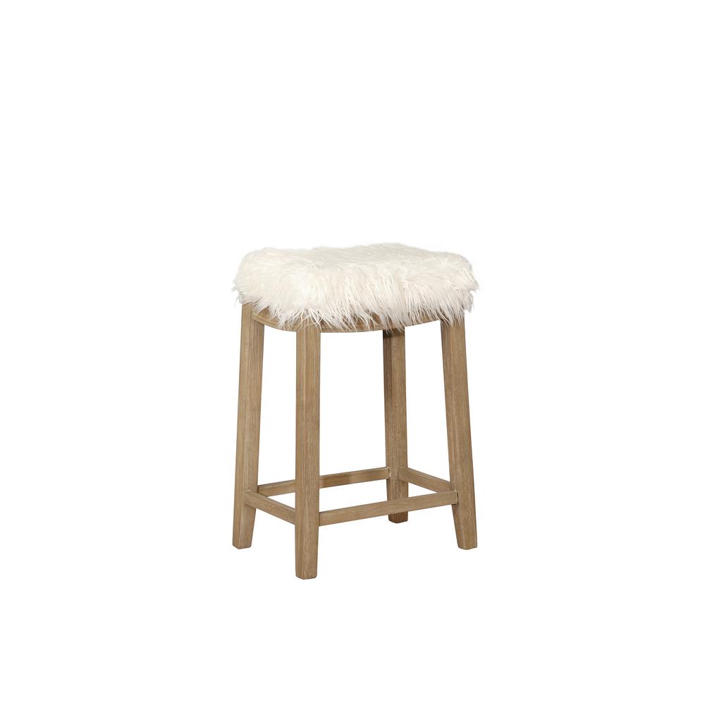 Bar Stools Kitchen Dining Room Furniture The Home Depot White Faux Flokati Counter Stool