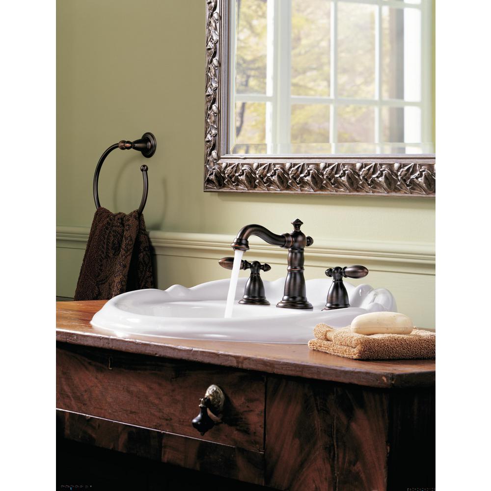 Delta Victorian 8 In Widespread 2 Handle Bathroom Faucet With