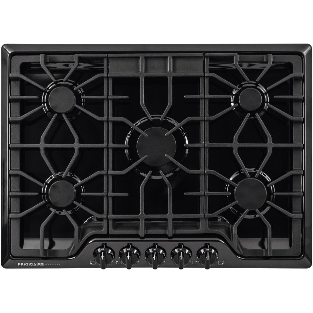 Frigidaire Gallery 30 in. Gas Cooktop in Black with 5 Burners