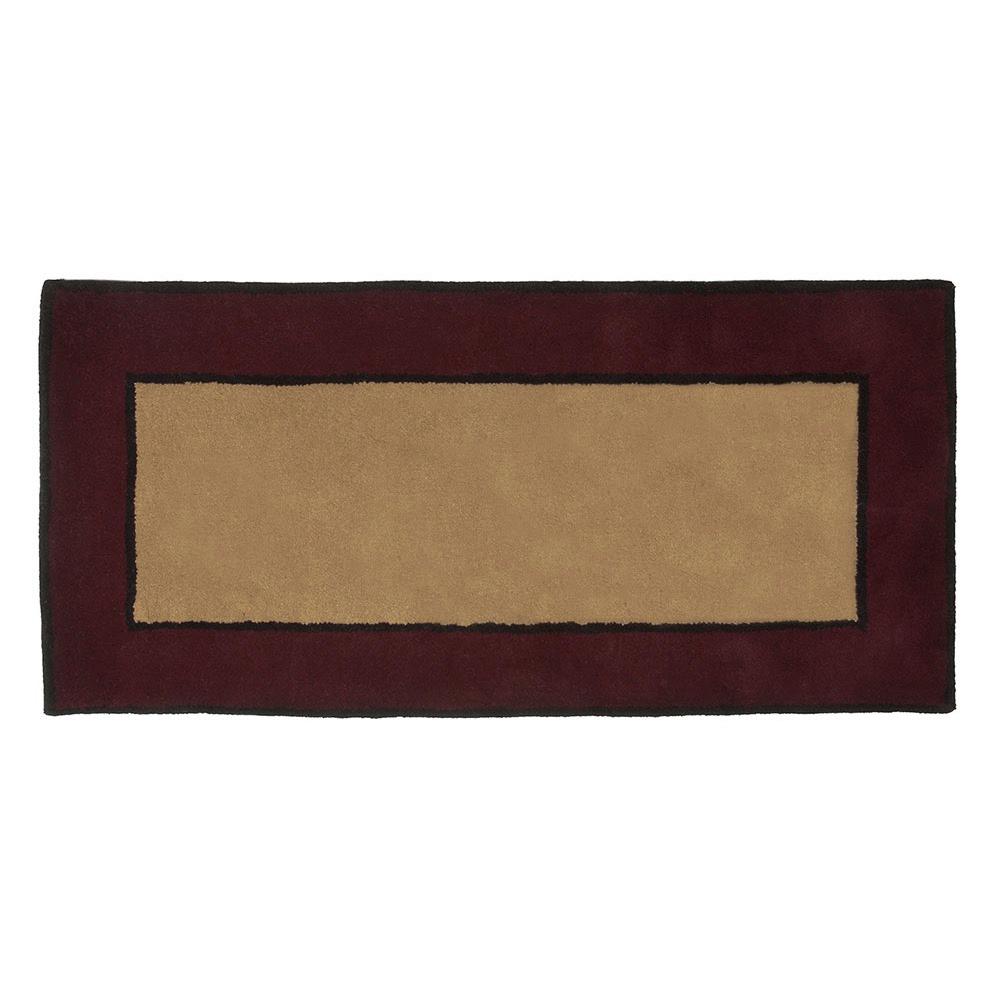 Unbranded Contemporary II Rectangular Hearth Rug, 56 Inch Long, BerryH
