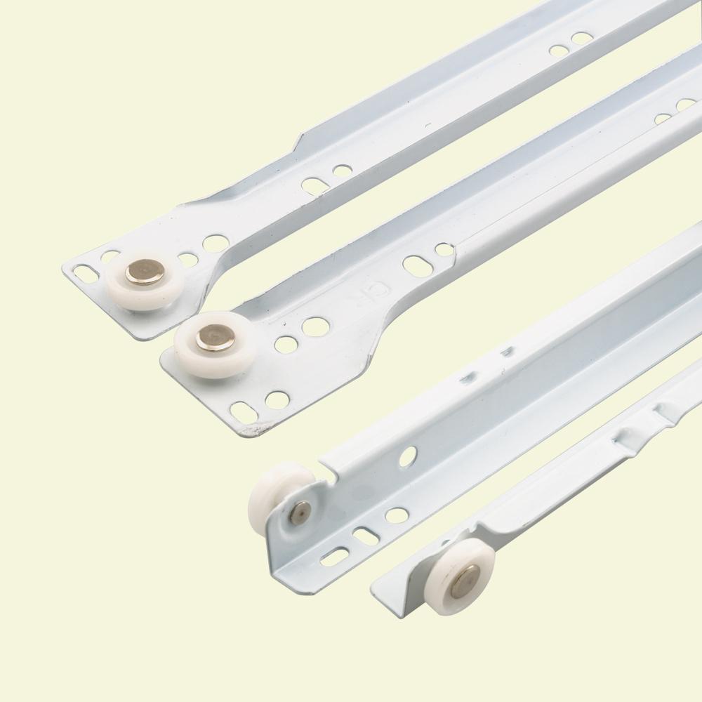 European Side Drawer Slides Cabinet Hardware The Home Depot