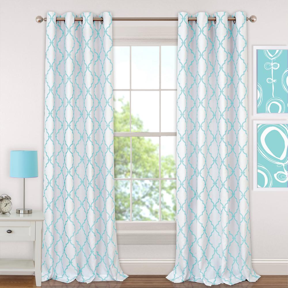 Elrene Candice Kids Blackout Window Curtain 22409aqa The Home Depot
