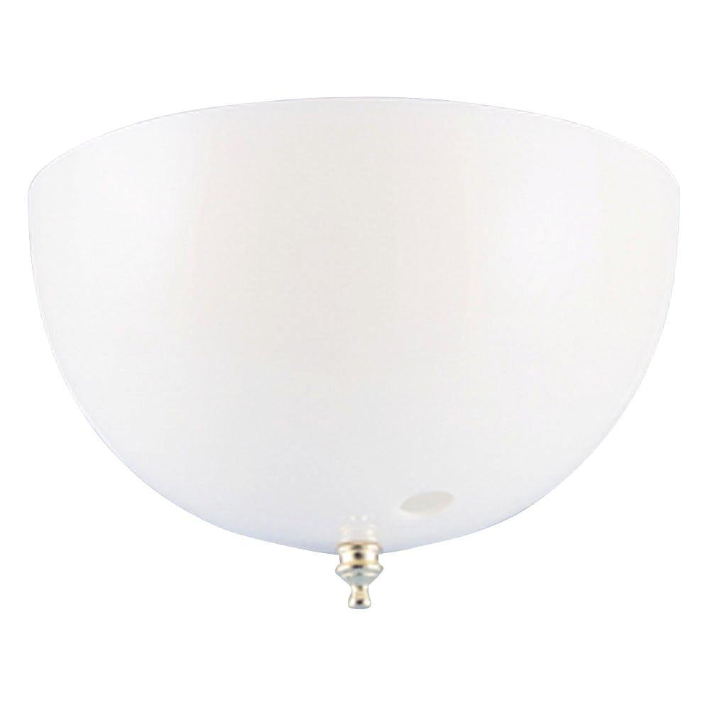 Westinghouse 4 3 4 In Acrylic White Dome Clip On Shade With Pull Chain Opening With 7 3 4 In Width