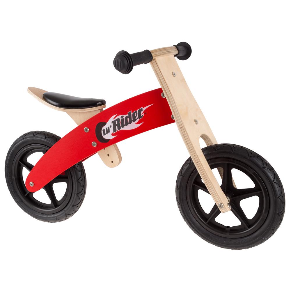 wooden balance bike