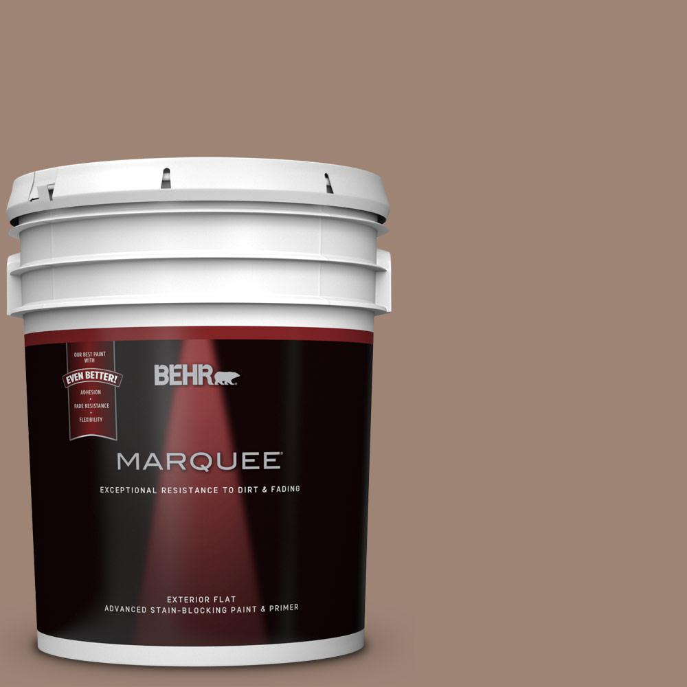BEHR MARQUEE 5gal. 760B5 Blanket Brown Flat Exterior Paint445405