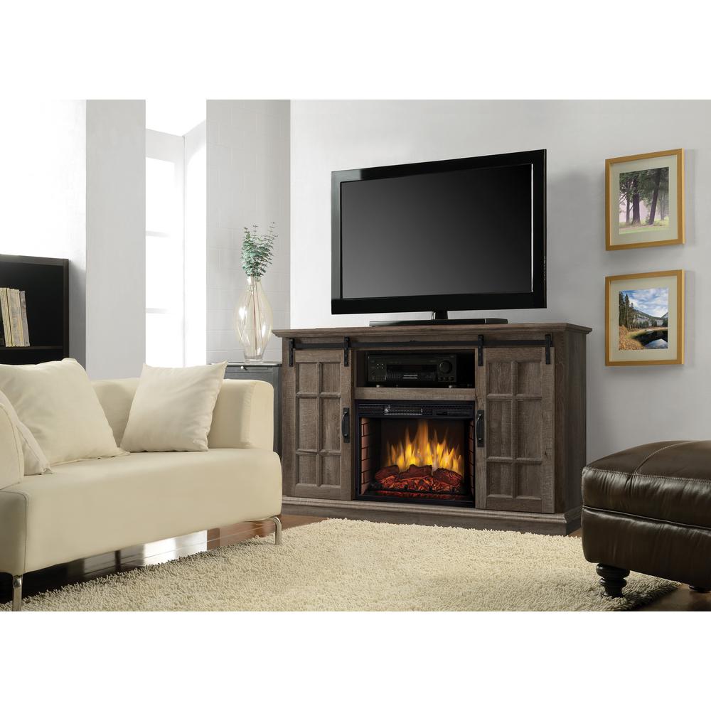 Muskoka Colton 55 In W Freestanding Infrared Electric Fireplace