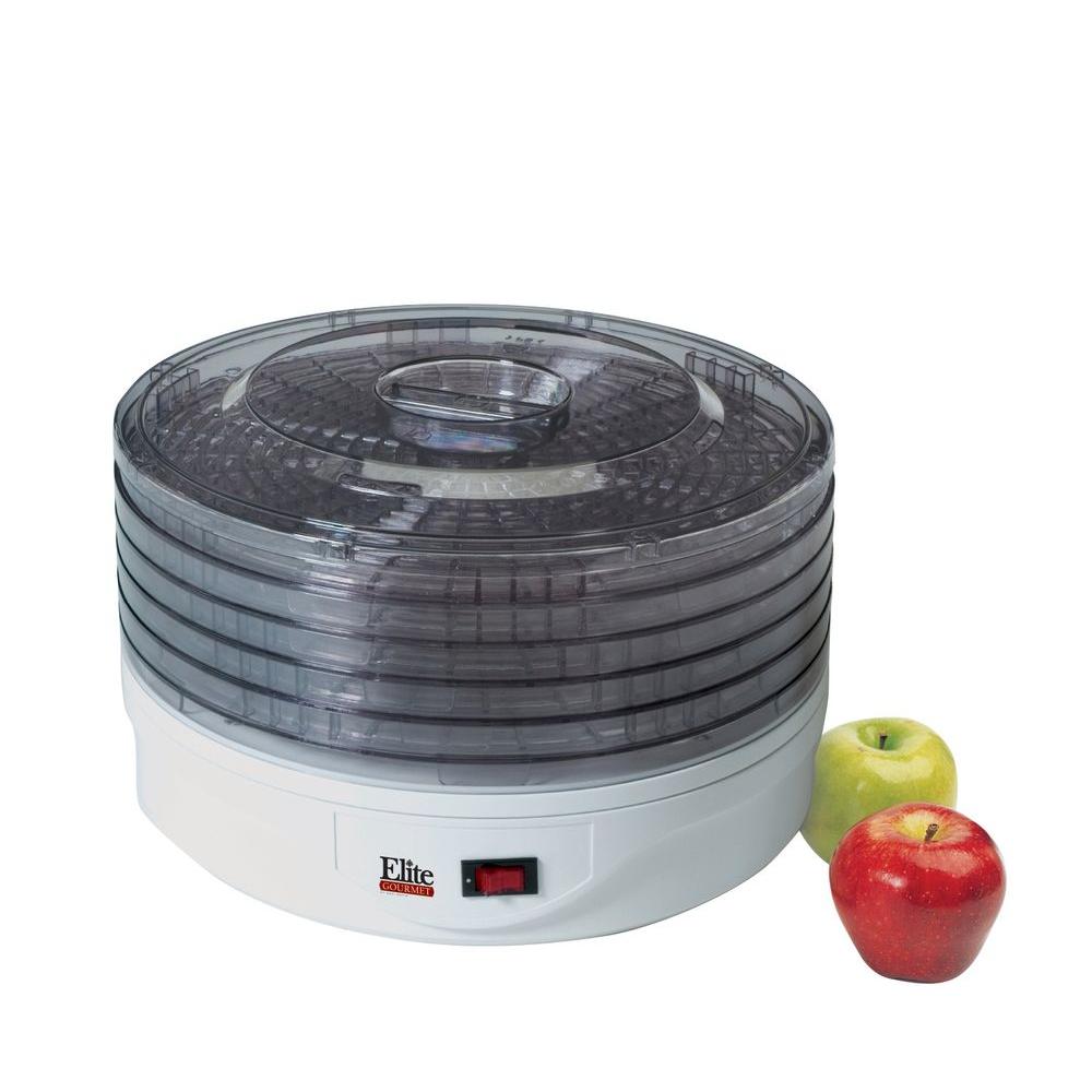Elite Gourmet Gourmet 5Tray Food Dehydrator EFD1010 The Home Depot