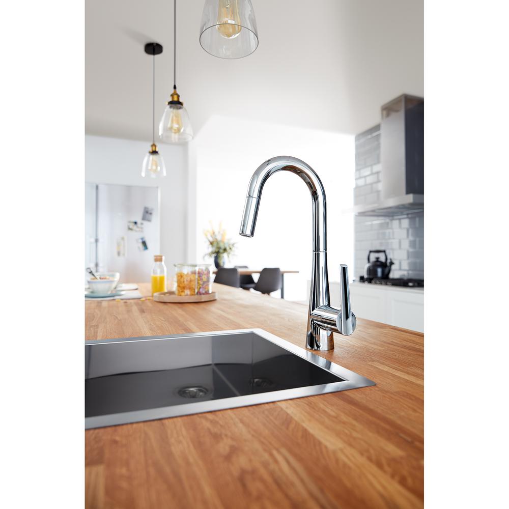 Grohe Ladylux L2 Single Handle Pull Out Sprayer Kitchen Faucet For Bar Sinks In Starlight Chrome 32283003 The Home Depot - Bar Sink Faucet With Pull Out Grohe Ladylux L2 Single Handle Pull Out Sprayer Kitchen Faucet For Bar Sinks In Starlight Chrome 32283003 The Home Depot - Bar Sink Faucet With Pull Out