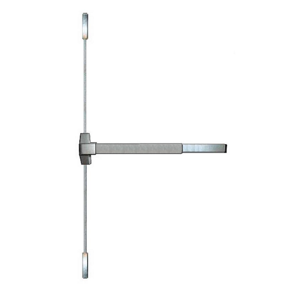 Fire Rated Crash Bar Vertical Surface Rod Exit Device In Satin Stainless Steel