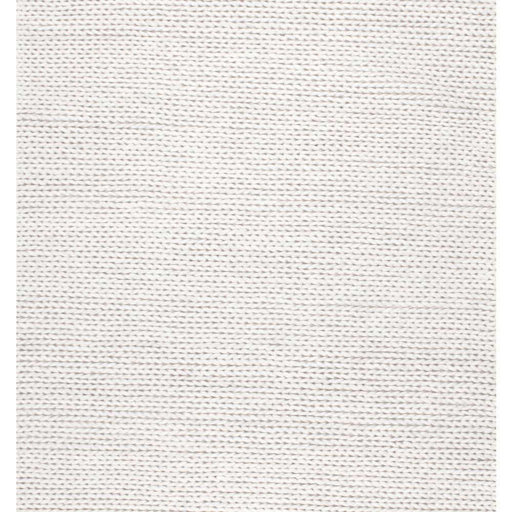 Nuloom Chunky Woolen Cable Off White 6 Ft X Square Area Rug