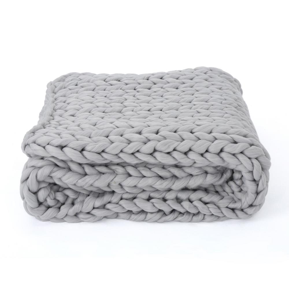 Chevron Braided Style Jacquard Soft Oversized Durable Throw Blanket 50/" x 70/"