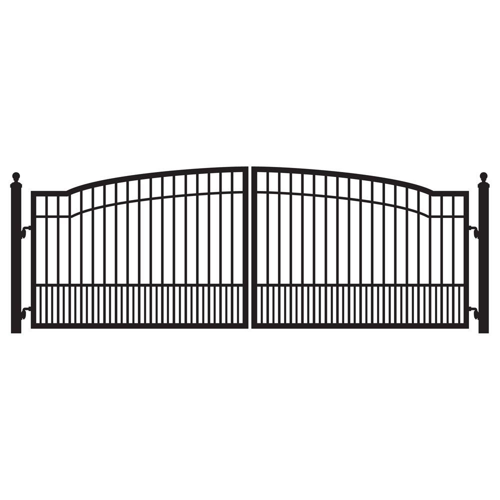 Metal Fence Gates Fencing The Home Depot Powder Coated Steel
