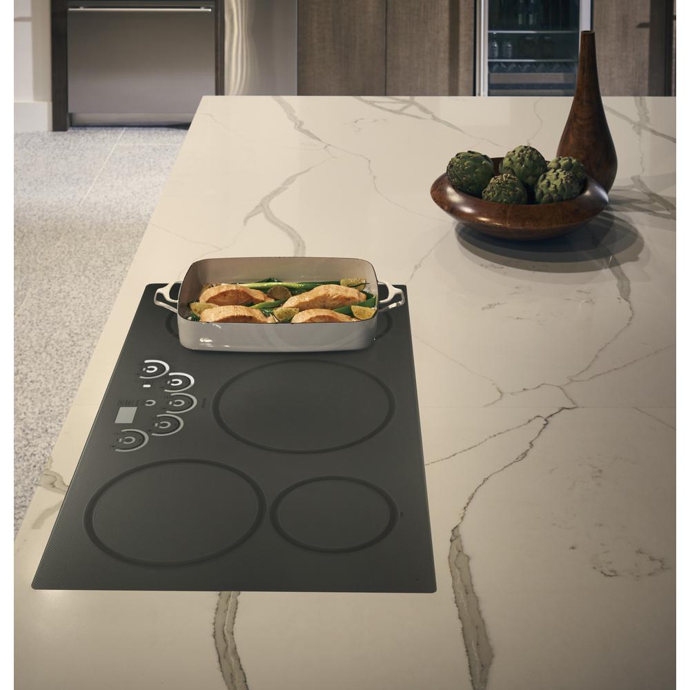 Monogram 36 In Glass Ceramic Induction Cooktop In Silver With 5