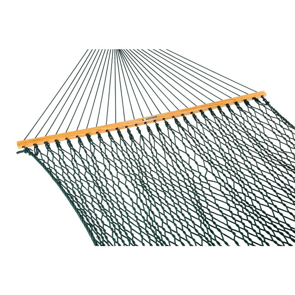 Pawleys Island 13 ft. Presidential DuraCord Rope Hammock Green by Pawleys Island