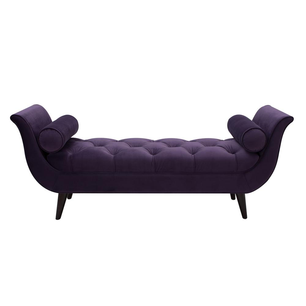 purple - bedroom benches - bedroom furniture - the home depot