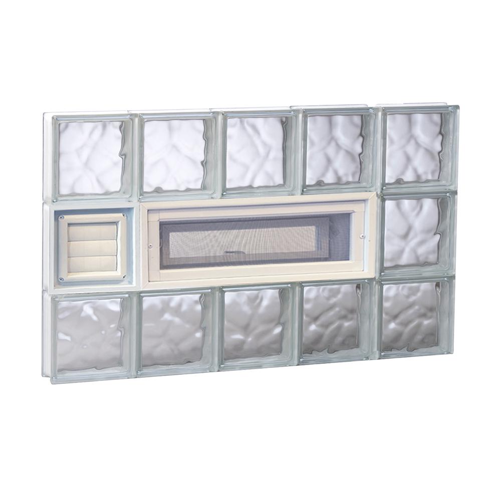 Clearly Secure 28.75 in. x 17.5 in. x 3.125 in. Vented Wave Pattern