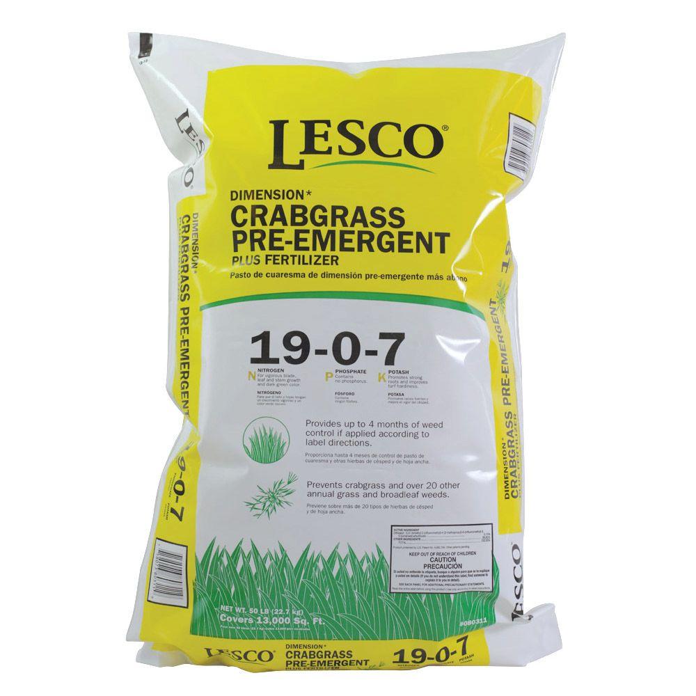 LESCO 50 lb. 19-0-7 Dimension Crabgrass Preventer-080311 - The Home Depot