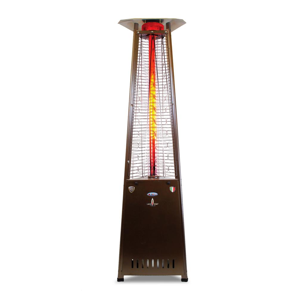 Hanover 7 5 Ft 42 000 Btu Hammered Bronze Triangle Propane Gas Bronze Propane Patio Heater