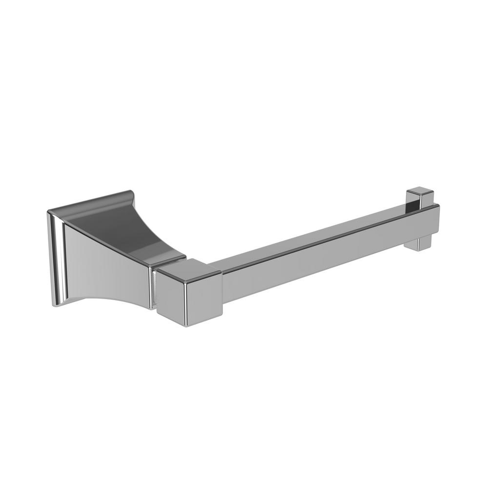 Newport Br Bath Accessories The Home Depot Rydder Hanging Toilet Paper Holder In Polished Chrome