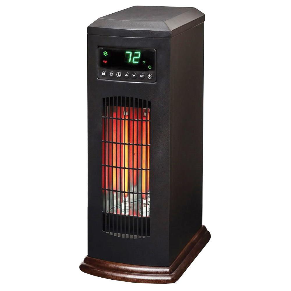 Lifesmart 21 In 1500 Watt 3 Long Vertical Element Large Room Infrared   Blacks Lifesmart Infrared Heaters Zcht1057us 64 1000 