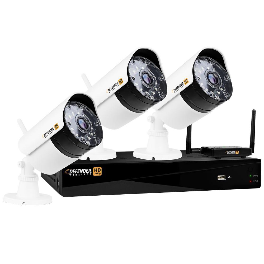 wireless hd 1080p 4 channel 1tb dvr security system with 3 bullet cameras - Home Depot Security Systems wireless hd 1080p 4 channel 1tb dvr security system with 3 bullet cameras - Home Depot Security Systems