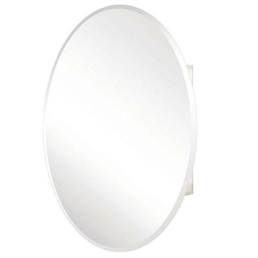 Pegasus 24 in. x 36 in. Recessed or SurfaceMount Oval Bathroom