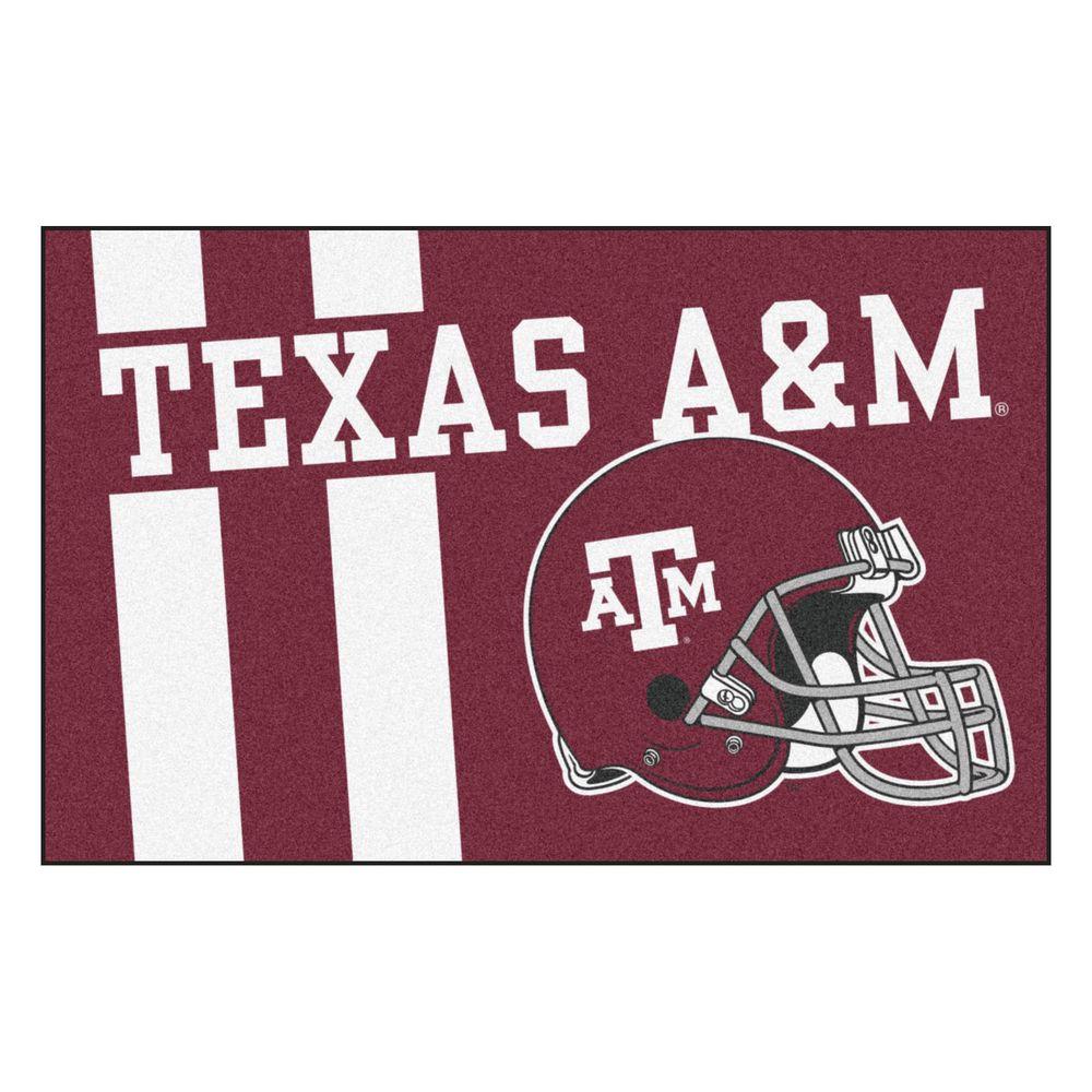 Fanmats Ncaa Texas A M University Burgundy 2 Ft X 3 Ft Area Rug