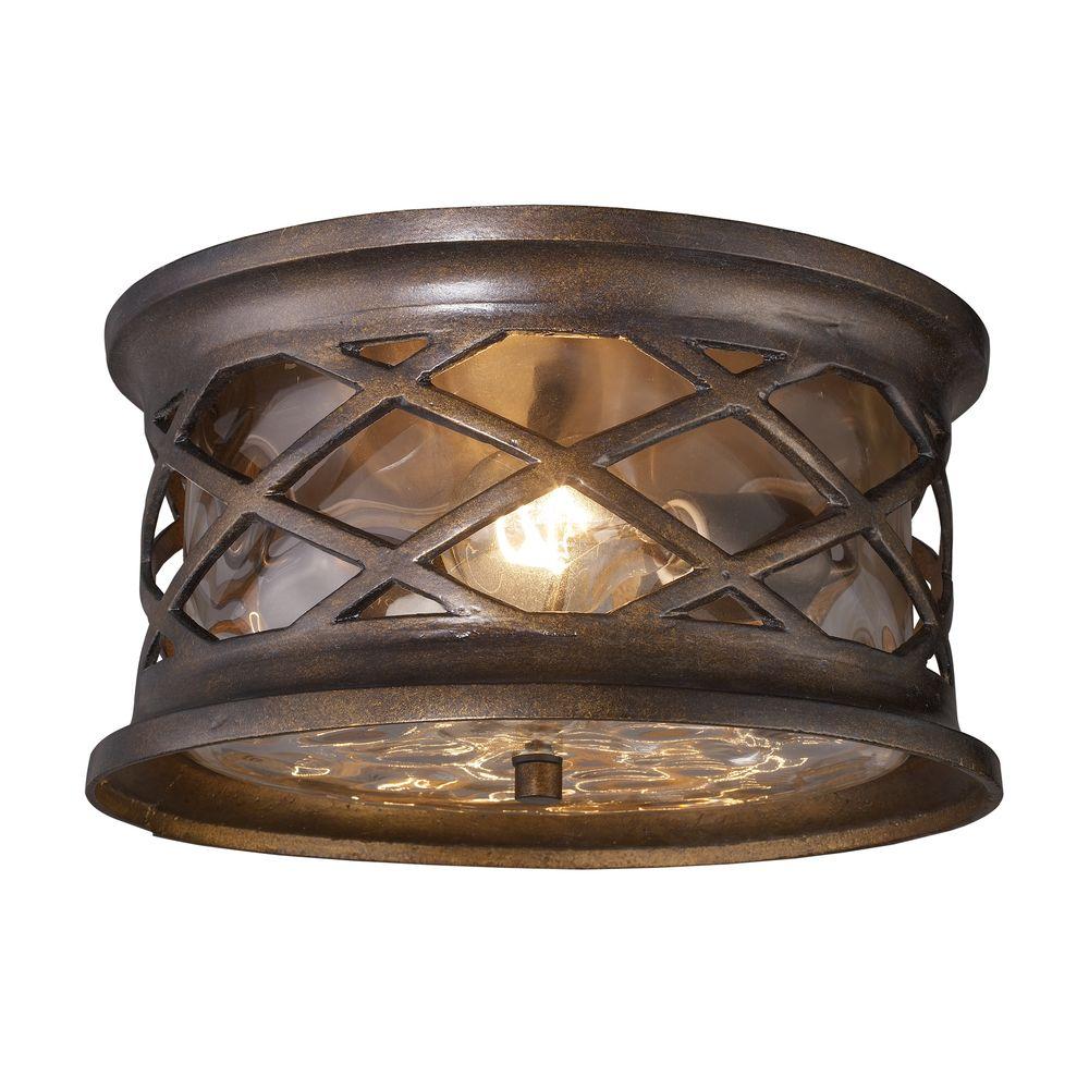 An Lighting Barrington Gate 2 Light Hazelnut Bronze Outdoor Flushmount An Lighting Barrington Gate 2 Light Hazelnut Bronze Outdoor Flushmount