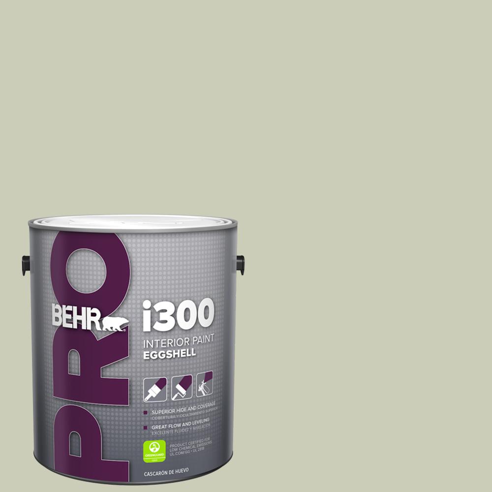 BEHR PRO 1 gal. S3802 Morning Zen Eggshell Interior PaintPR33001