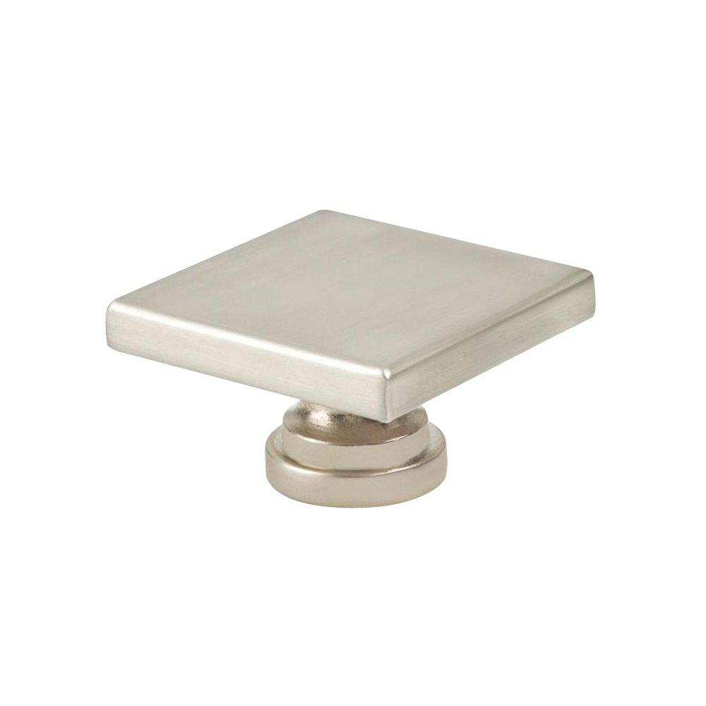 TOPEX Italian Designs Collection 1.75 in. Satin Matte Nickel Square KnobP2050NMGS The