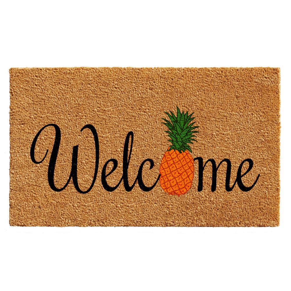 Home More Pineapple Fun Door Mat 17 In X 29 In 102301729 The