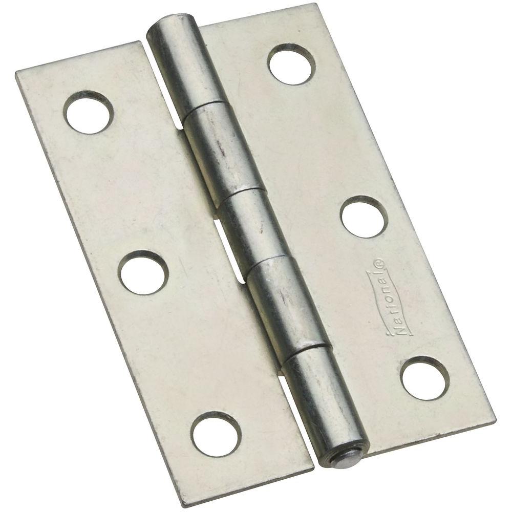 National Hardware 3 in. Non-Removable Pin Hinge-V518 3 NAR TP HNG ZN ...