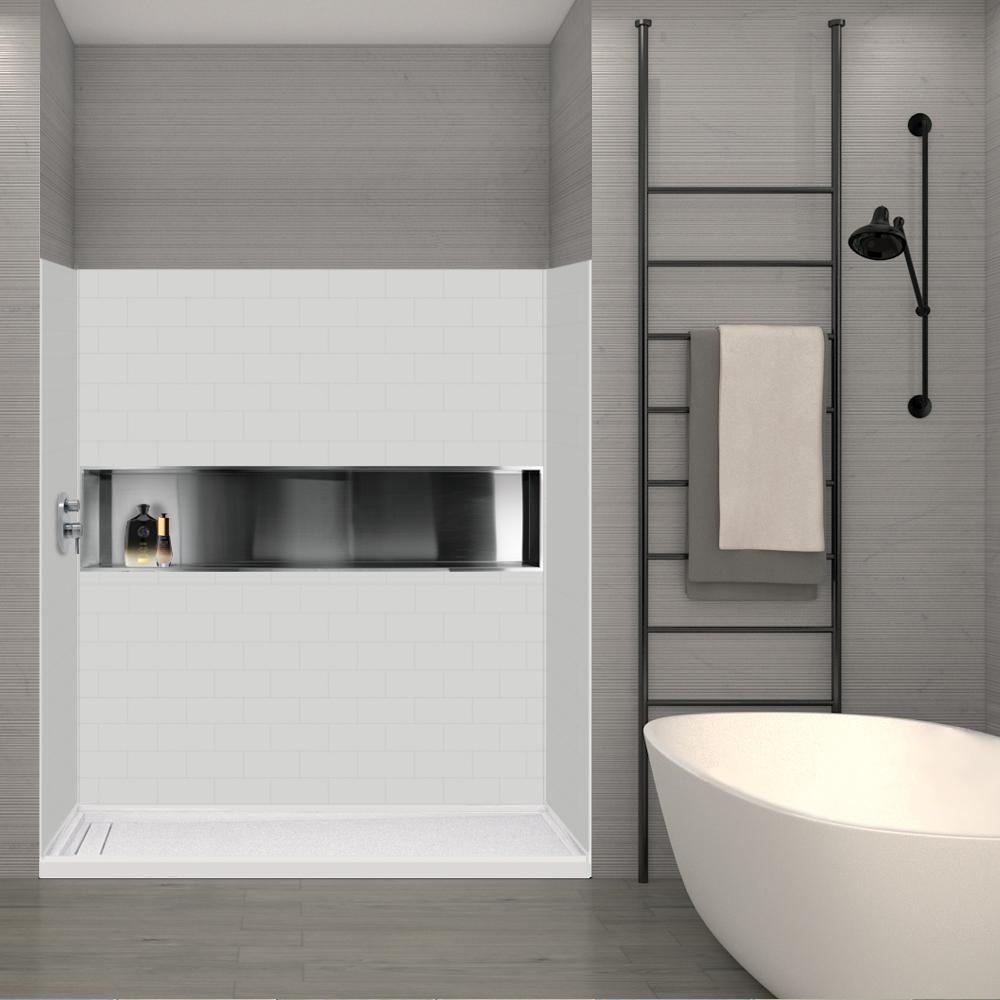 Transolid SaraMar 36 in. x 60 in. x 72 in. 3Piece Easy Up Adhesive