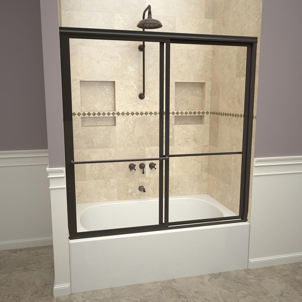Redi Slide 1100 Series 59 In W X 58 1 2 In H Framed Sliding Tub