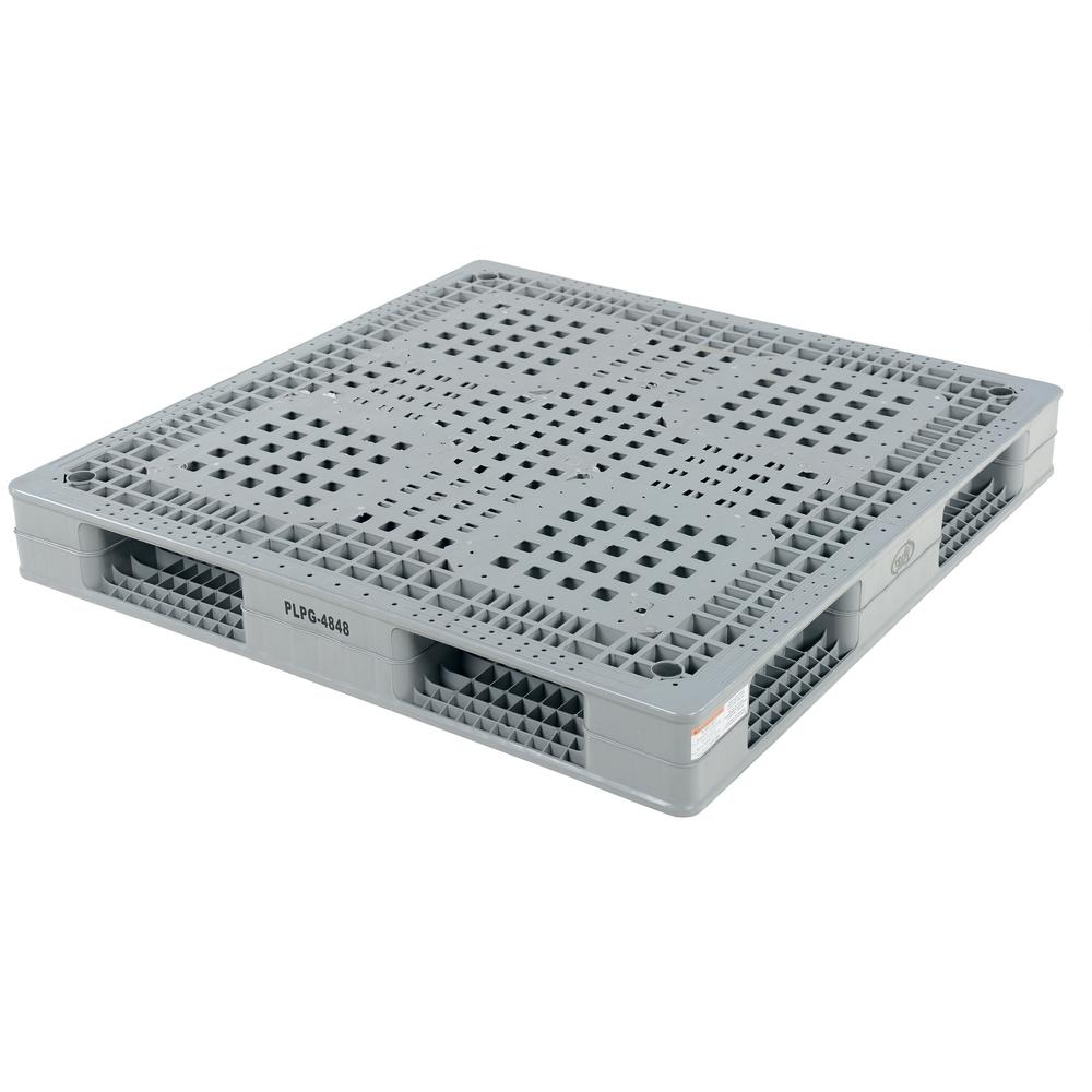 Vestil 48 In X 6 Gray Plastic Pallet Skid Plpg 4848 Gray Plastic Pallet