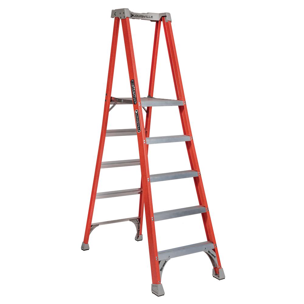 Louisville Ladder 5 ft. Fiberglass Pinnacle Platform Ladder with 300 lbs. Load... by Louisville Ladder
