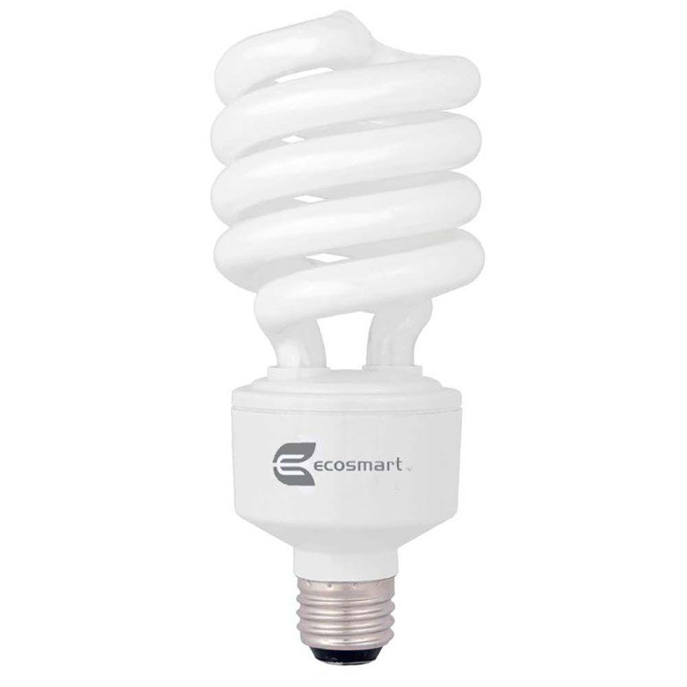 EcoSmart 150W Equivalent Soft White Spiral 3Way CFL Light BulbESB9032  The Home Depot