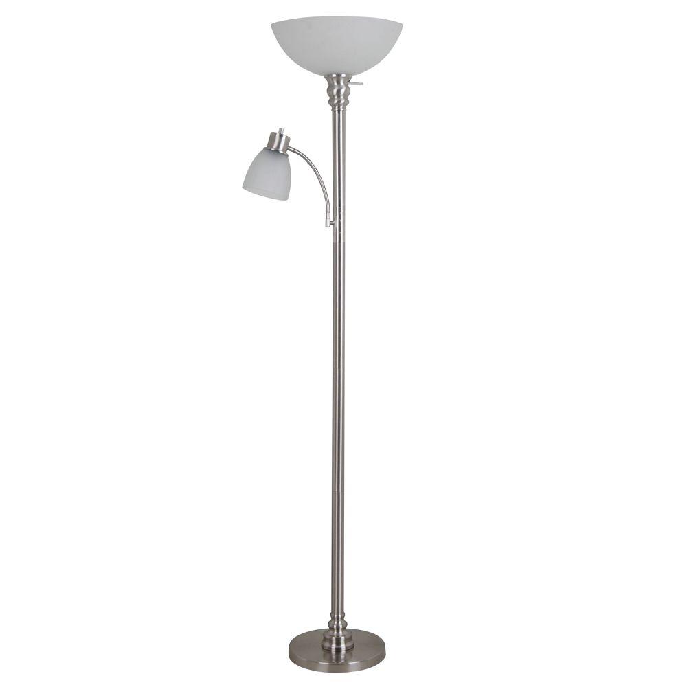 floor lamp with reading lamp