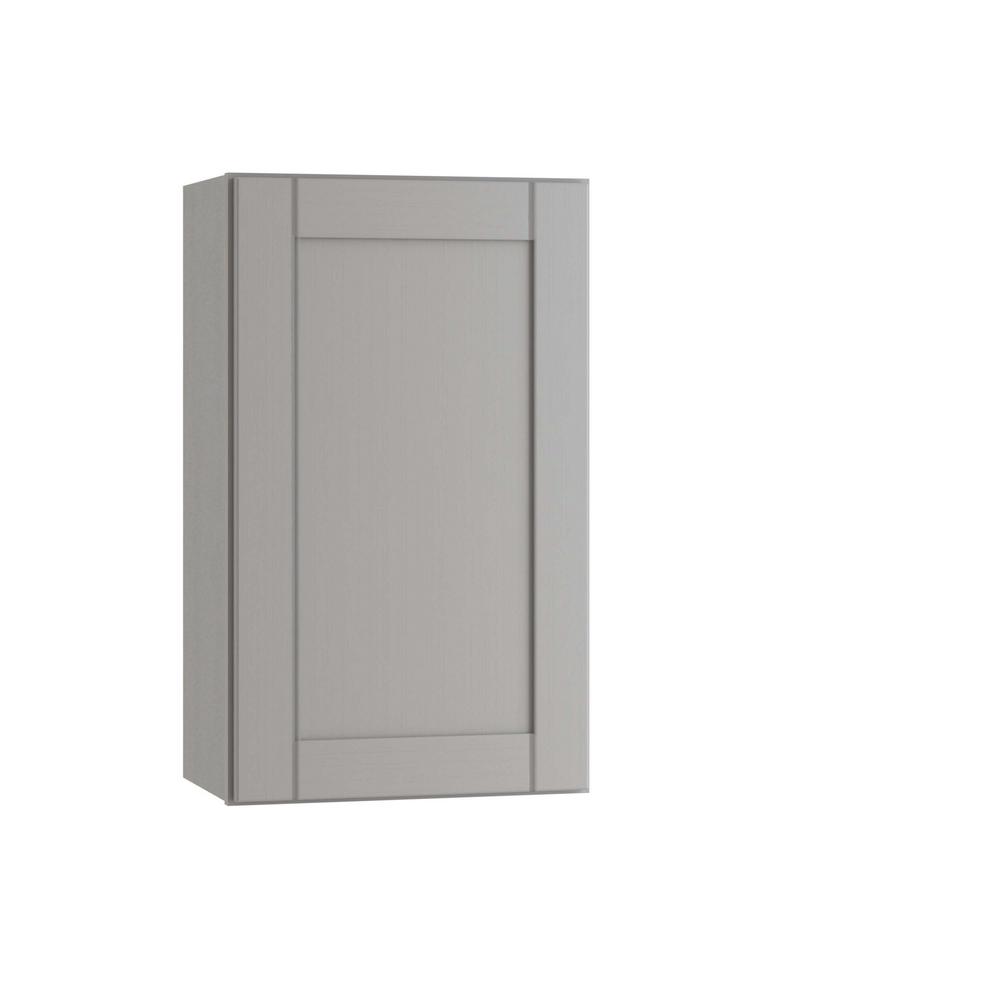 ALL WOOD CABINETRY LLC Express Assembled 18 in. x 30 in. x 12 in. Wall Cabinet in Veiled Gray was $254.76 now $152.86 (40.0% off)