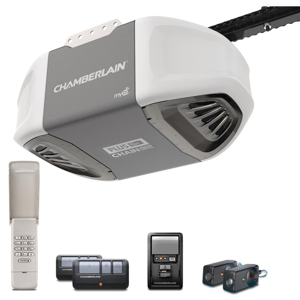 Chamberlain 3 4 Hp Durable Chain Drive Garage Door Opener C610c