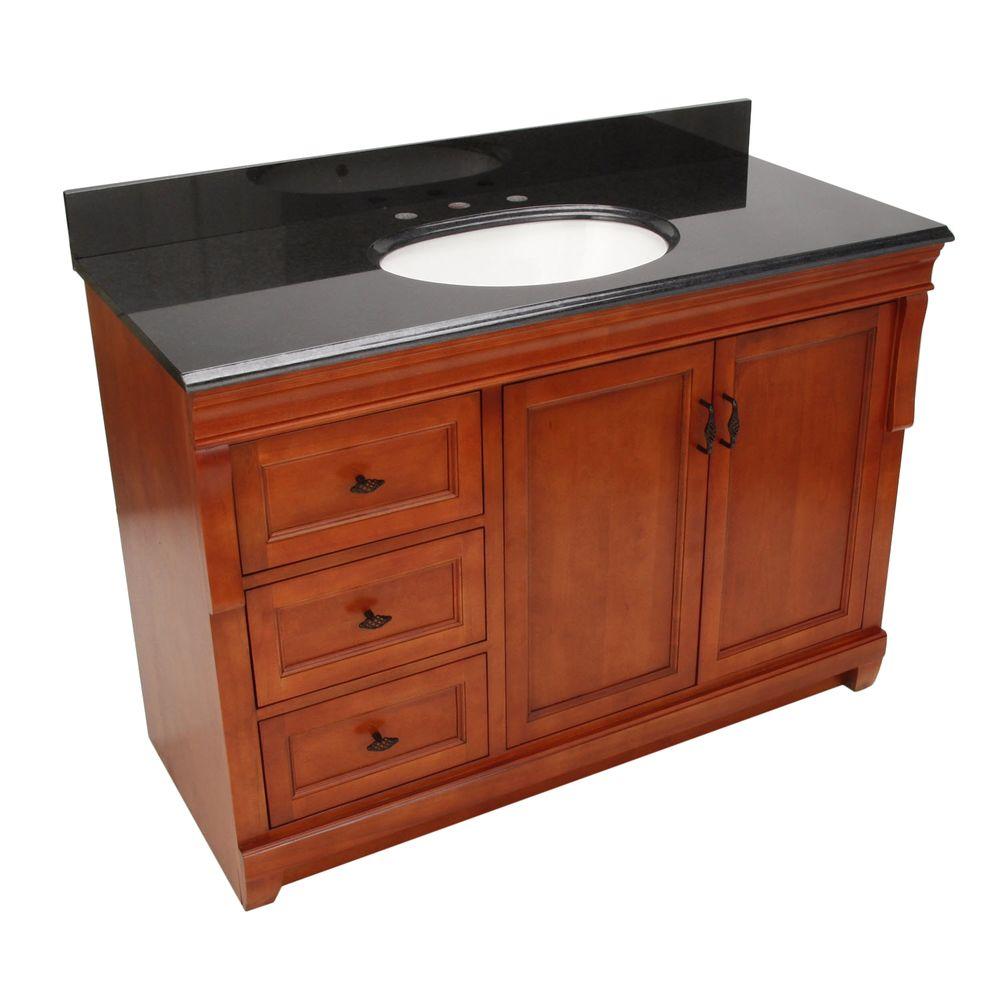 Home Decorators Collection Naples 49 in. W x 22 in. D Vanity with Right