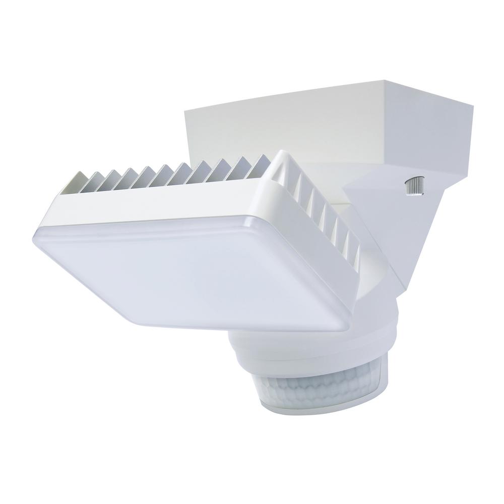 IQ America 180Degree White Motion Activated Outdoor Integrated LED